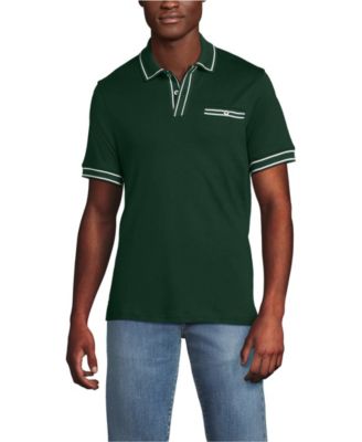 Men's Short Sleeve Tipped Welt Pocket Supima Polo