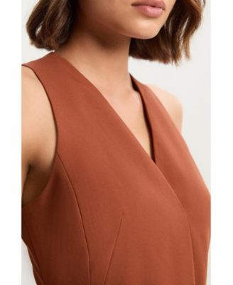 Women's Belted Pencil Maxi Dress