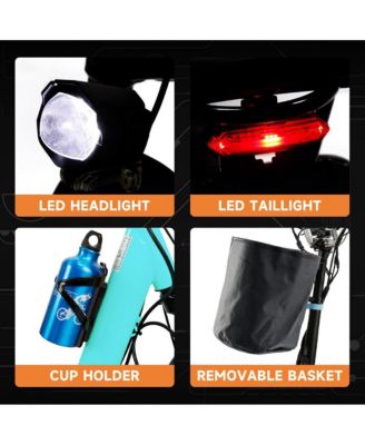 Electric Tricycle for Adults E-Trike with 3-Speed 350W Motor & 28-Mile Range | Compact Foldable Design