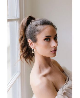 Marin Pearl Wrapped Hoop Earrings