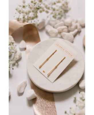 Eternity Pave Linear Drop Earrings