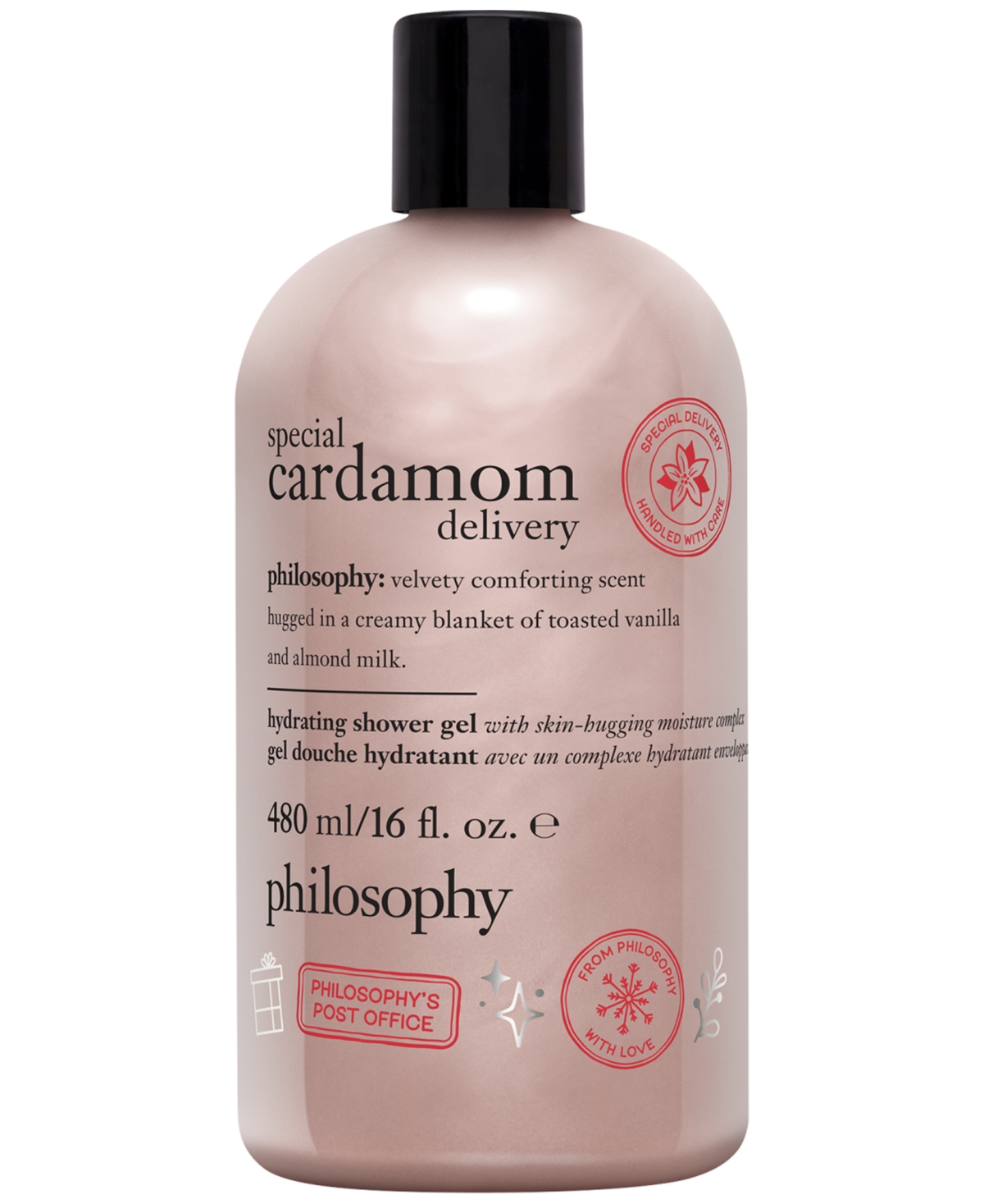 Philosophy Di Lorenzo Serafini Special Cardamom Delivery Hydrating Shower Gel, Bubble Bath, & Shampoo, 16 Oz. In Transparent