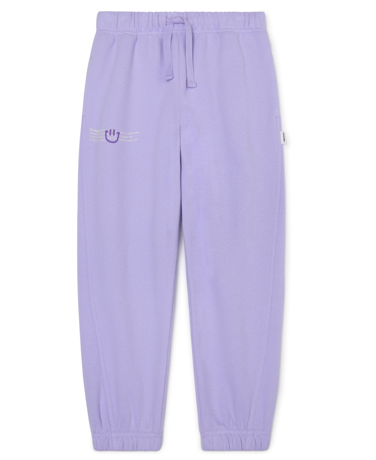 Color Lab Unisex 2t-6x Pull-on Fleece Jogger Pants In Purple