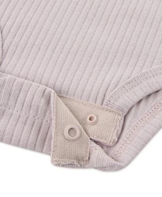 Baby Girls' Short-Sleeve Bodysuits, 3-Pack Set