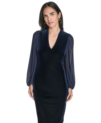 Women's V-Neck Bodycon Dress