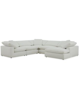 Fog 5-Pc. Fabric Chaise L-Sectional Sofa Set
