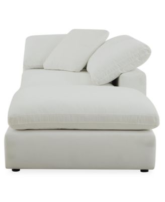 Fog 3-Pc. Fabric L-Sectional Ottoman End Sofa Set