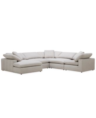 Fog 5-Pc. Fabric Chaise L-Sectional Sofa Set