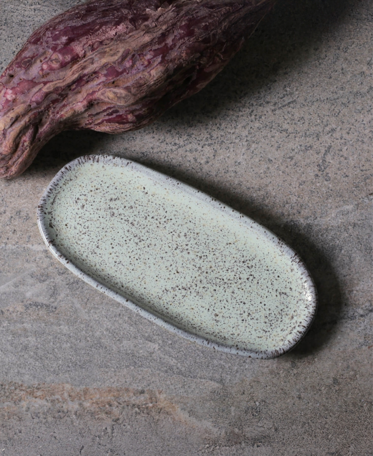 Porto Brasil Stoneware Shallow Oval Platters, Set Of 4 In Gray