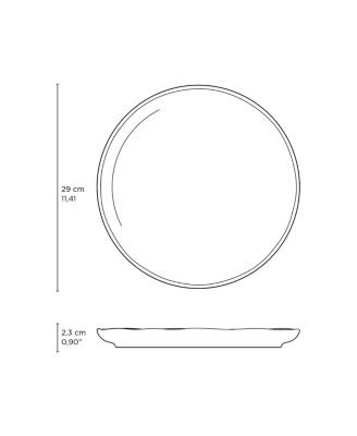 Stoneware Buffer Dinner Plates, Set of 6