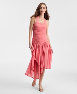 Bar III - Women's Ruched Halter-Neck Dress