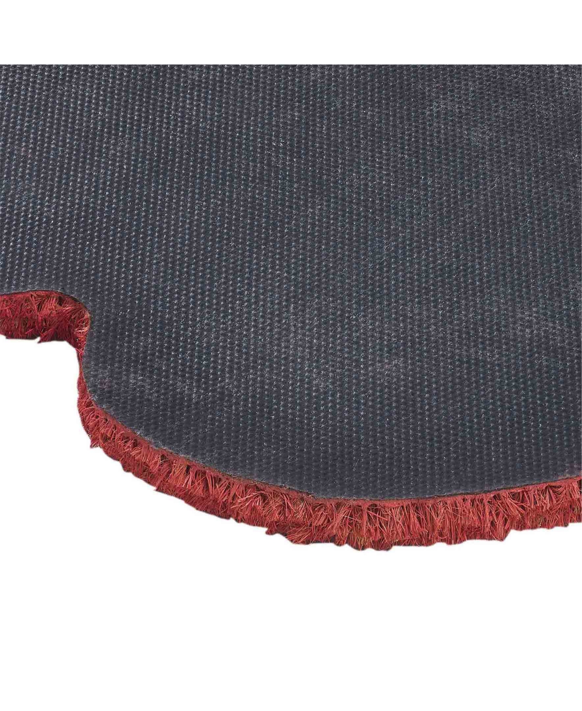 Vcny Home Scalloped Edge Welcome Coir Outdoor Doormat, 18" x 30"