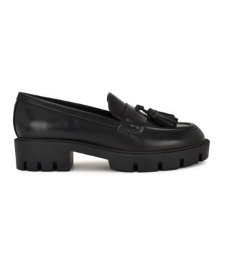 Womens Marela Tassel Lug Sole Loafers