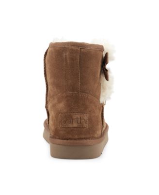 Women's Worldly Round Toe Casual Cozy Ankle Booties