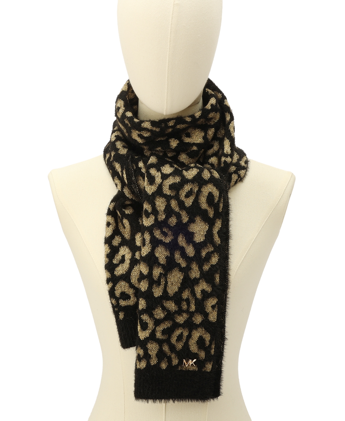 Michael Michael Kors Women's Leopard Metallic Shimmer Scarf