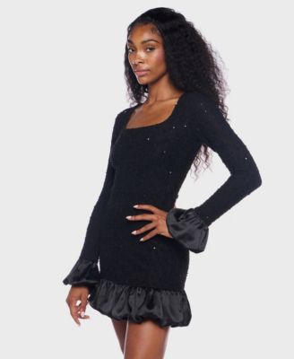Women's Sequin Long Sleeve Dress