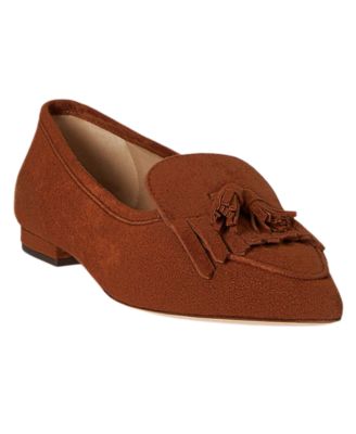 Women's Londyn Sheep-Suede Kiltie Ballet Flats