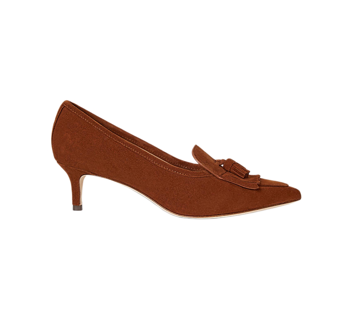 Ralph Lauren Women's Adrienne Suede Kiltie Pumps In Brown