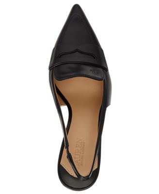 Women's Khloe Leather Slingback Loafer Pumps