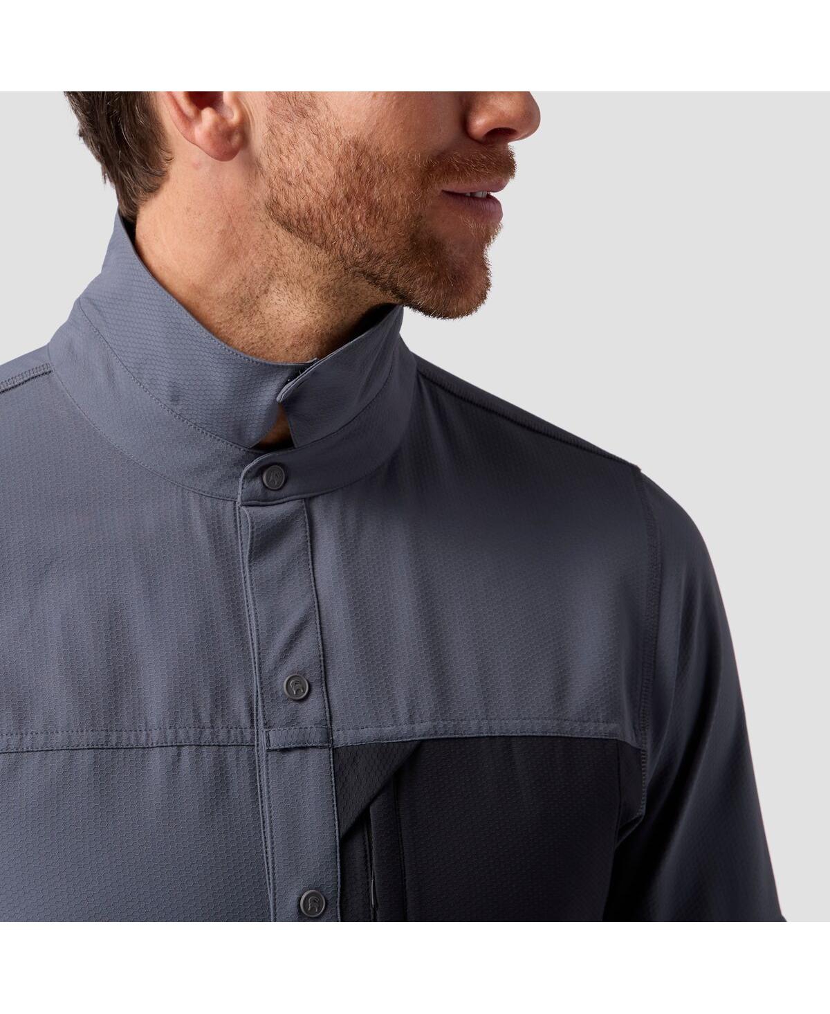Backcountry Men's Tahoe Woven Convertible Snap-Up Shirt Performance Shirts Long Sleeve