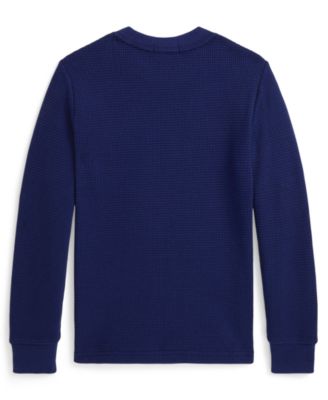 Boys 2-7 Waffle-Knit Cotton Long-Sleeve T-Shirt