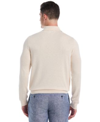 Men's Long-Sleeve Sweater Polo Shirt