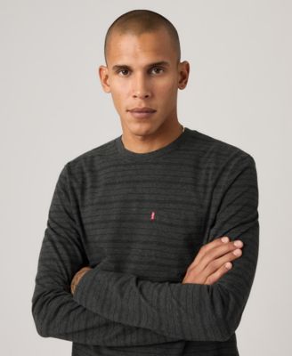 Men's Long-Sleeve Crewneck Pocket T-Shirt