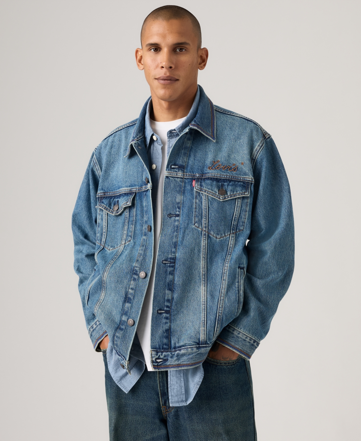 Levi's Men's Relaxed-fit Trucker Jacket In Blue