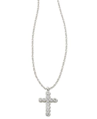 Cubic Zirconia Cross Pendant Necklace