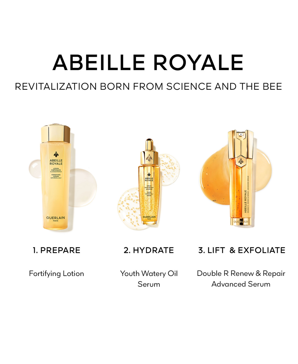 Guerlain 3-pc. Abeille Royale Radiance Boosting Gift Set In Gold