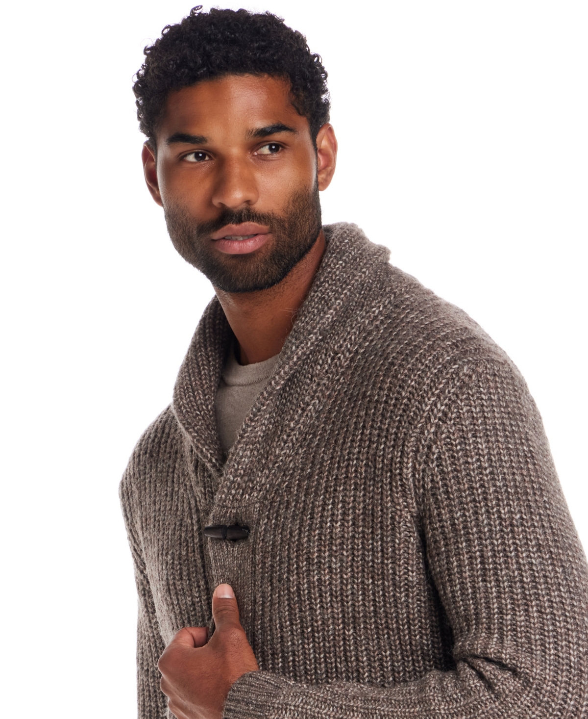 Weatherproof Vintage Men's Mixy Shawl Collar Cardigan Sweater