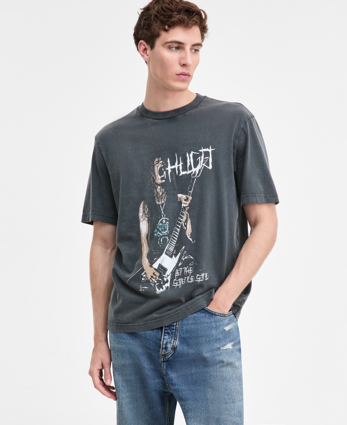 Hugo Boss Men's Noctornix Cotton Graphic Short-Sleeve T-Shirt