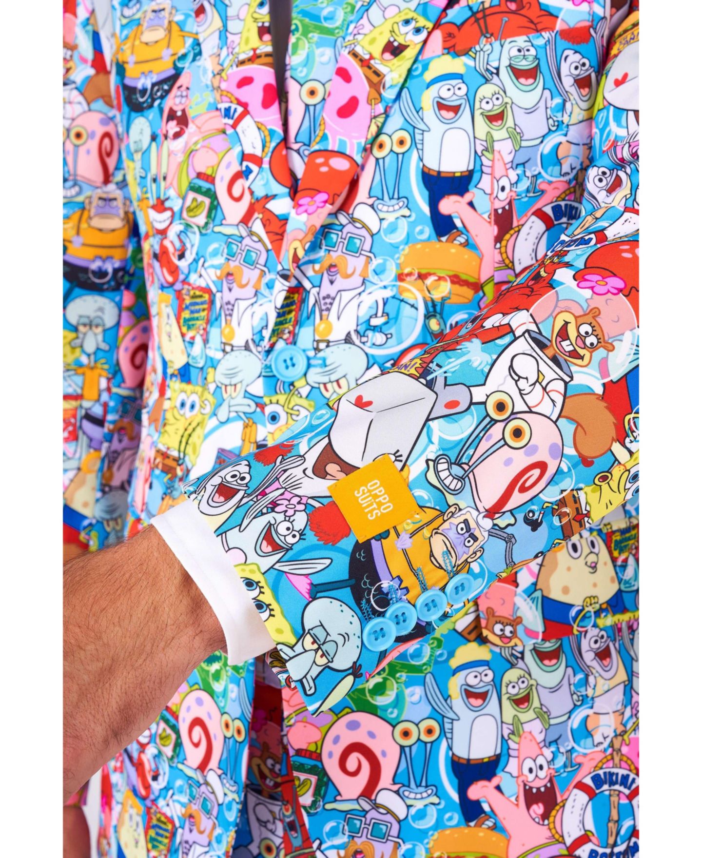 Мужской карнавальный костюм OppoSuits Official SpongeBob Nickelodeon, разноцветный — фото 4