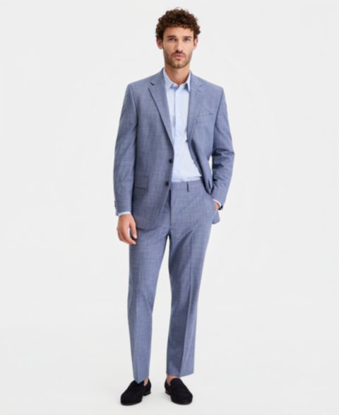 Мужские комплекты Perry Ellis Portfolio Modern-Fit 2-Piece Suit, цвет: Синий