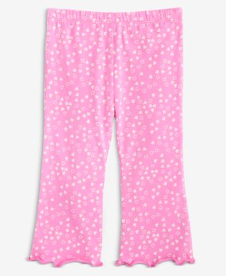 Greendog - Girls Toddler 2T-4T Mini Hearts Flare Pants