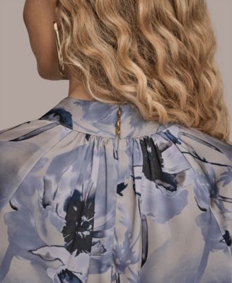 Women's Printed Mock Neck Top