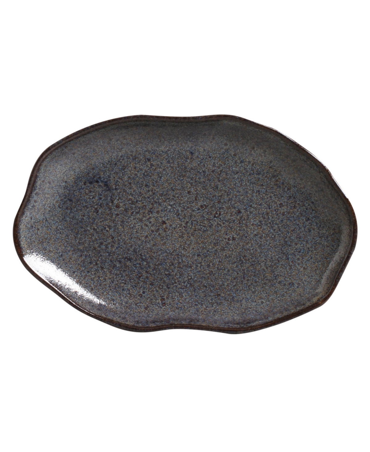 Porto Brasil Medium Shallow 11" Oval Platters, Set Of 4 In Blue