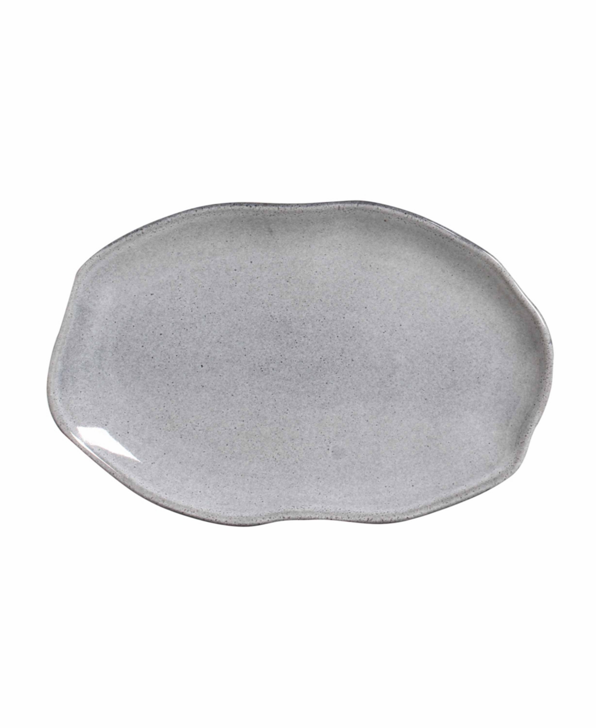 Porto Brasil Shallow Bio Oval Platter Medium Set Of 4 In Gray