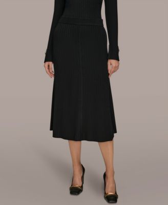 Women's Rib Knit Sweater Skirt