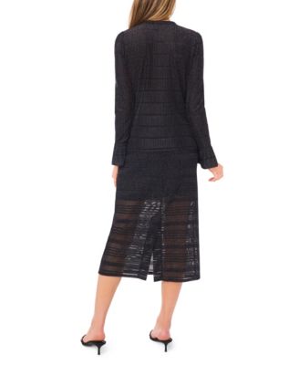 Women's Long Sleeve V-Neck Cardigan Knit Top