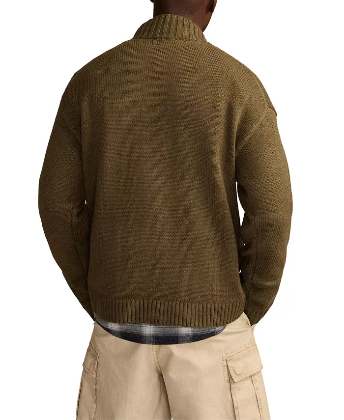 Men's Button Down Mock Neck Cardigan - thumbnail 10
