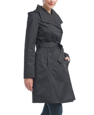 Women's kimi + kai Wing Collar Hooded Trench Coat