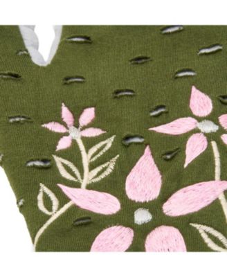 Women s Artisan Crafted Fleece Lined Viola Fingerless Gloves