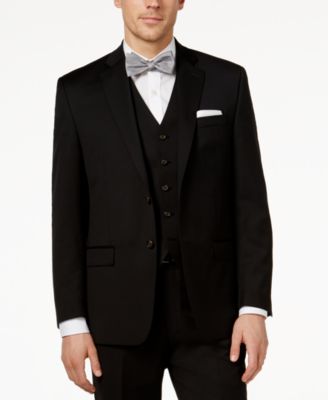Lauren Ralph Lauren  Classic-Fit Black Wool Vested Suit 
