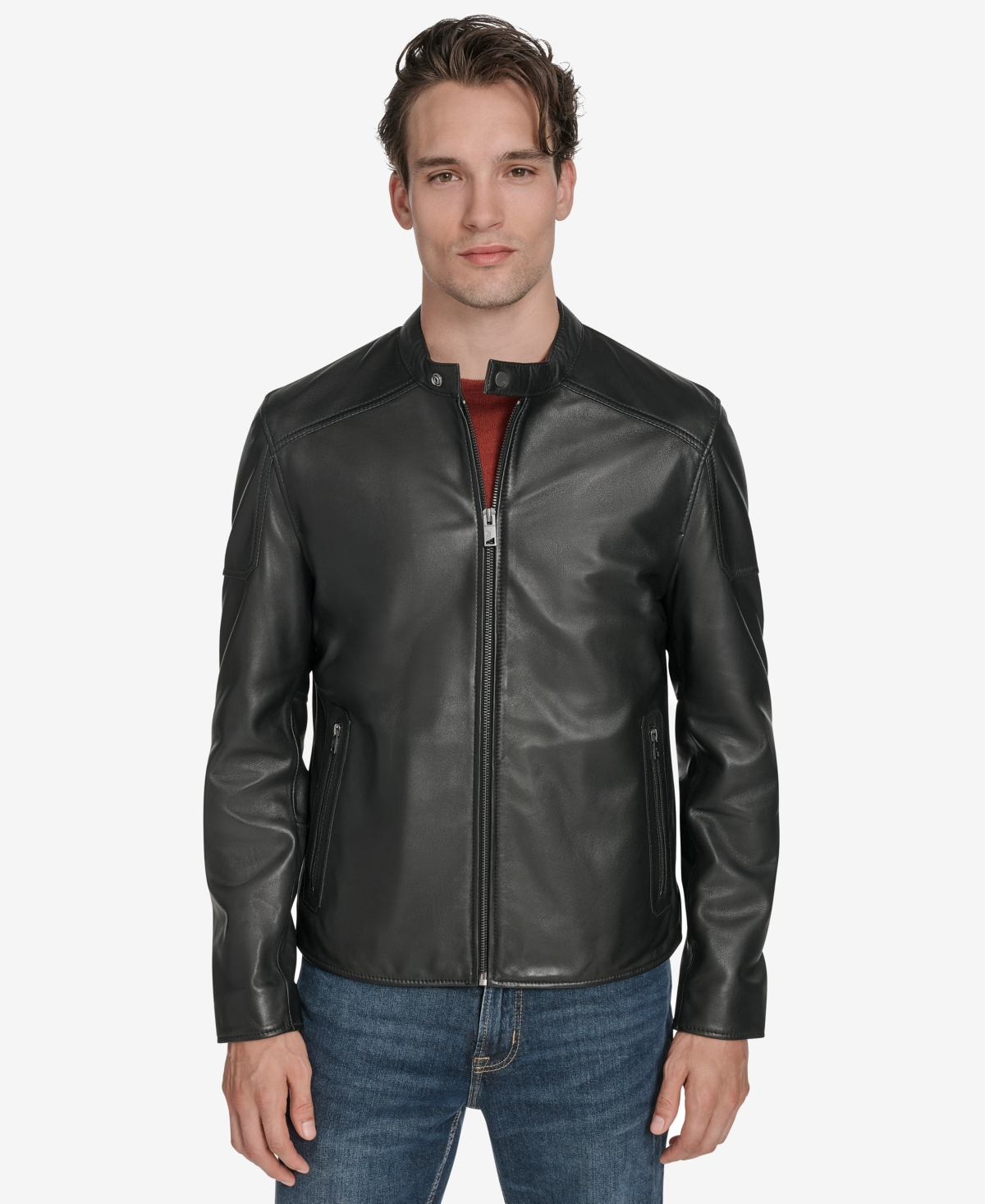 Marc New York Men's Maitlin Long Sleeves Moto Jacket In Multi
