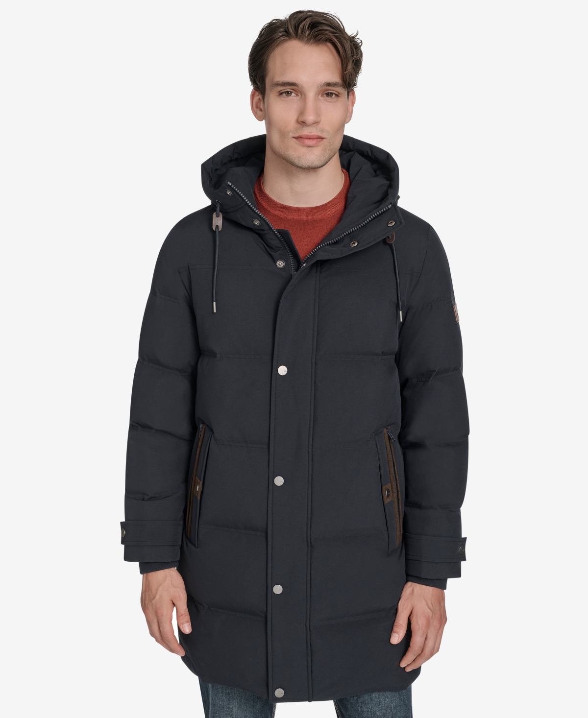 Marc New York Men's Rummel Core Hooded Stadium Coat - Ink