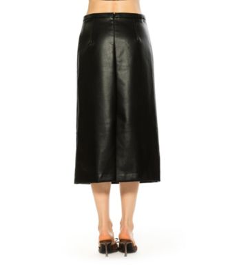 Women's Isla Faux Leather Skirt