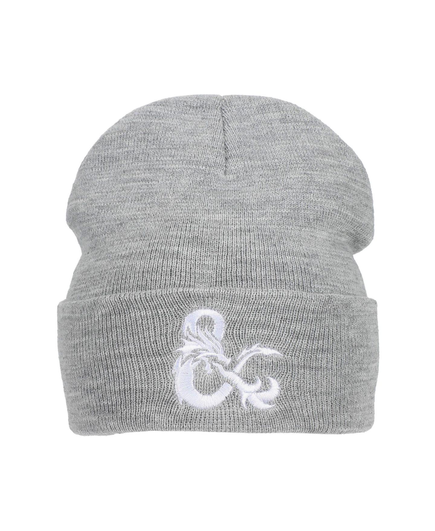 Мужская шапка Dungeons & Dragons Ampersand Logo Embroidery Heather Gray Acrylic Knit Cuff, цвет: Серый — фото 6