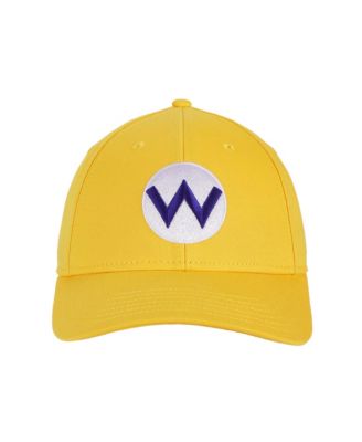 Men's Wario Embroidery Cotton Twill B2 Structured Baseball Cap Traditional Adjustable