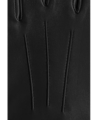 Men's Men`s Premium Lamb Leather Touchscreen Gloves "CARL" Cashmere Lining